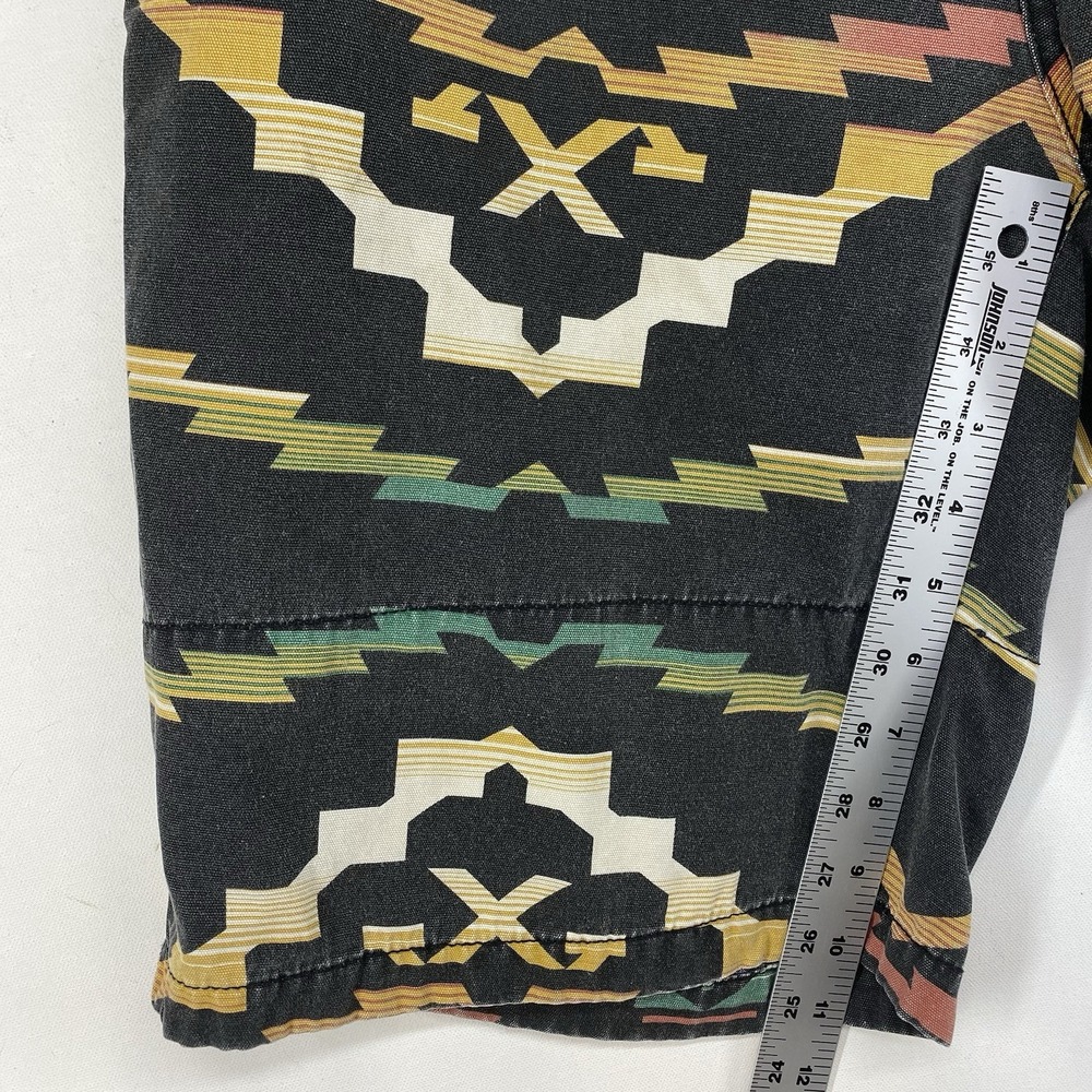 10.Deep Bermuda Shorts Men 32 x11 Aztec Print Summer Beach Casual Vintage - Picture 4 of 8